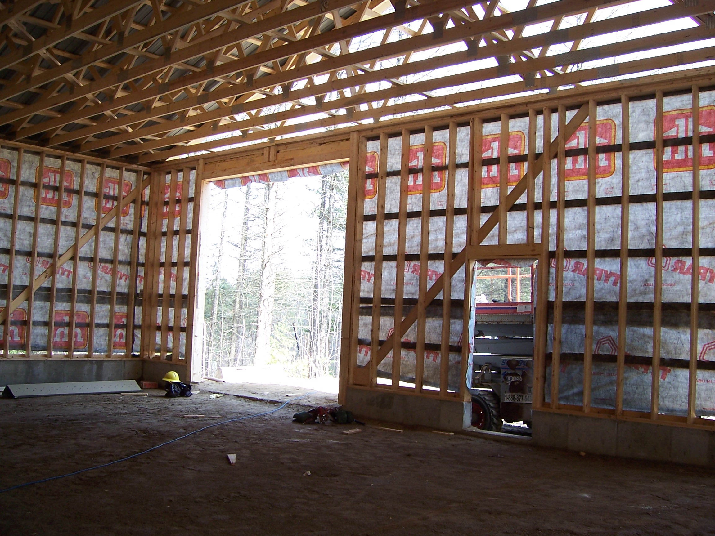 framing a large garage