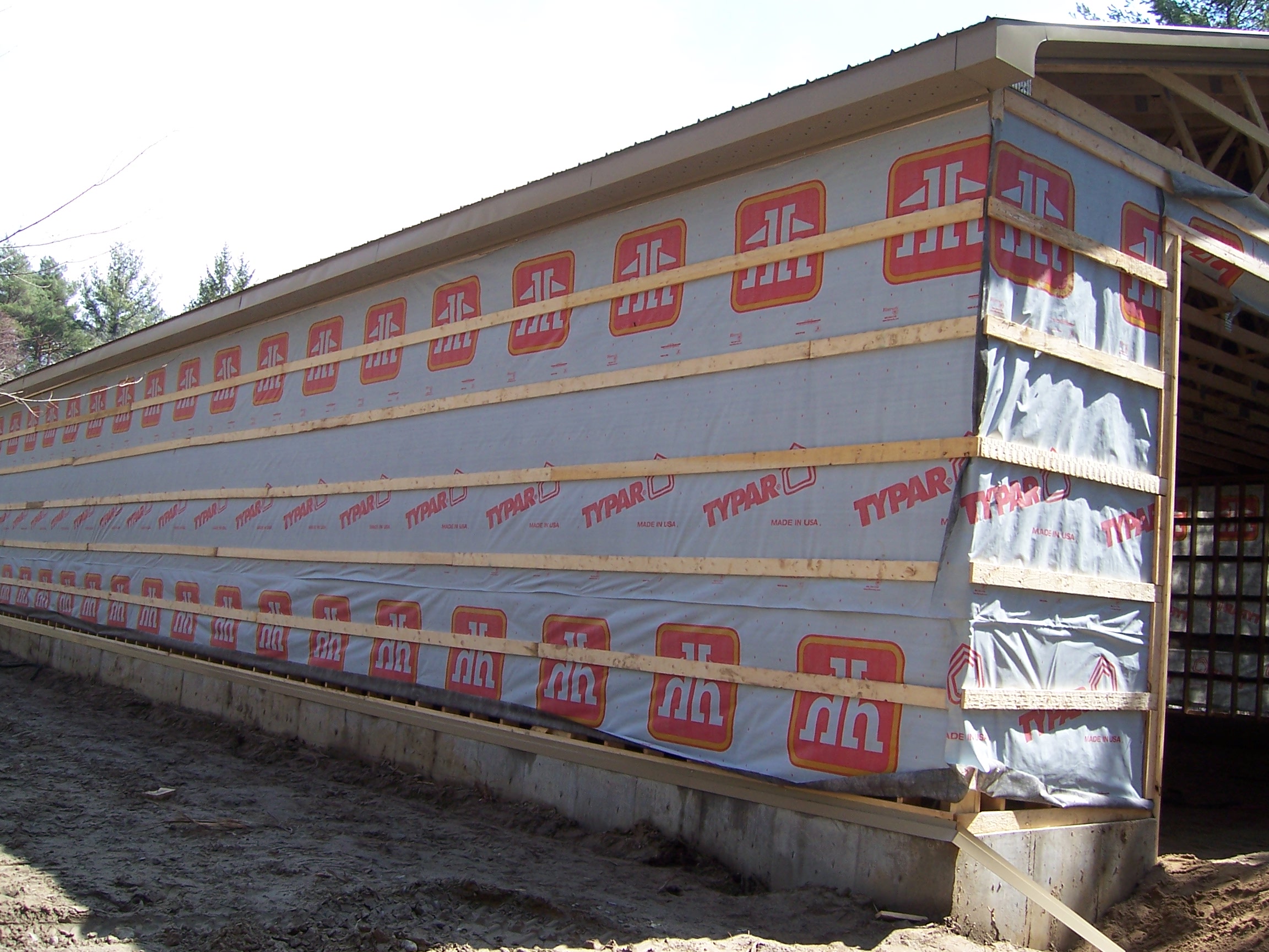 strapping a garage for metal siding installation