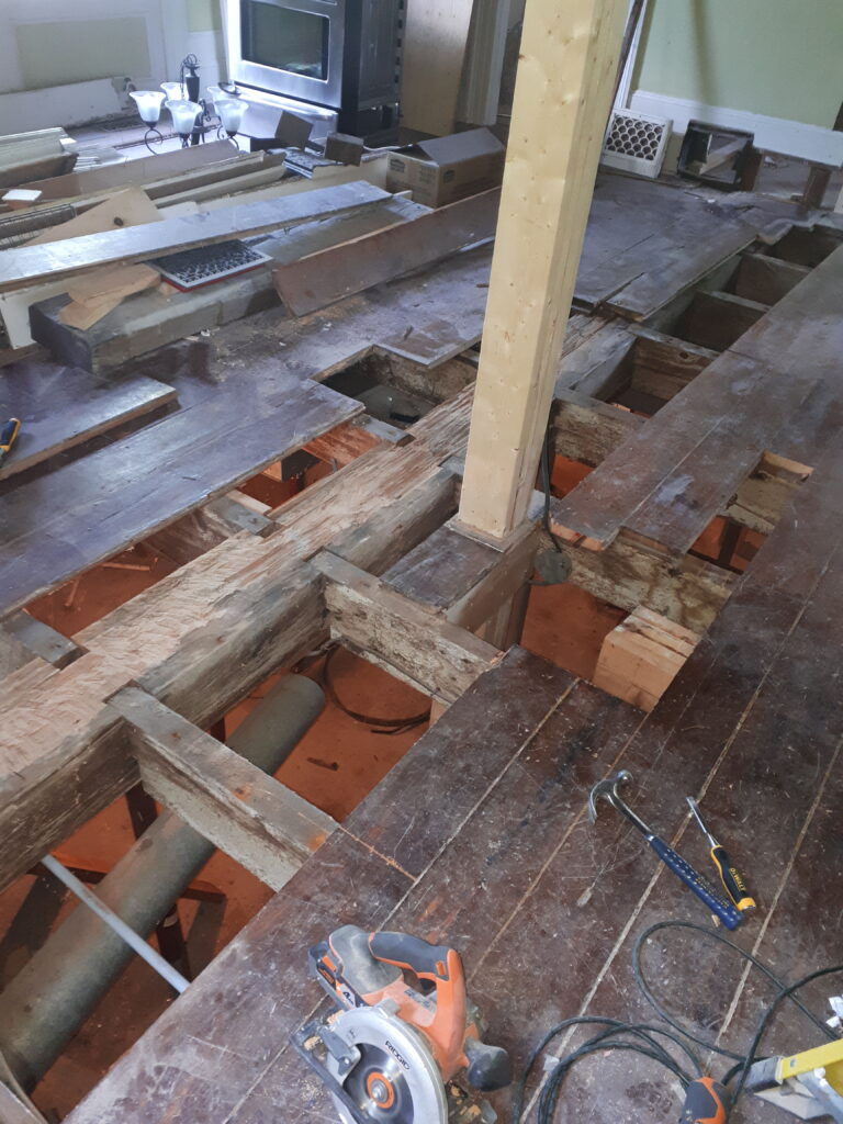leveling a vintage floor