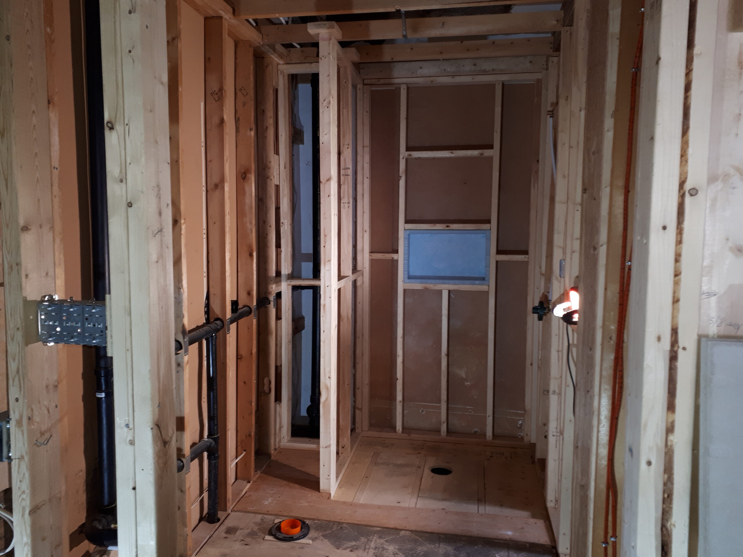 bathroom renovation framing