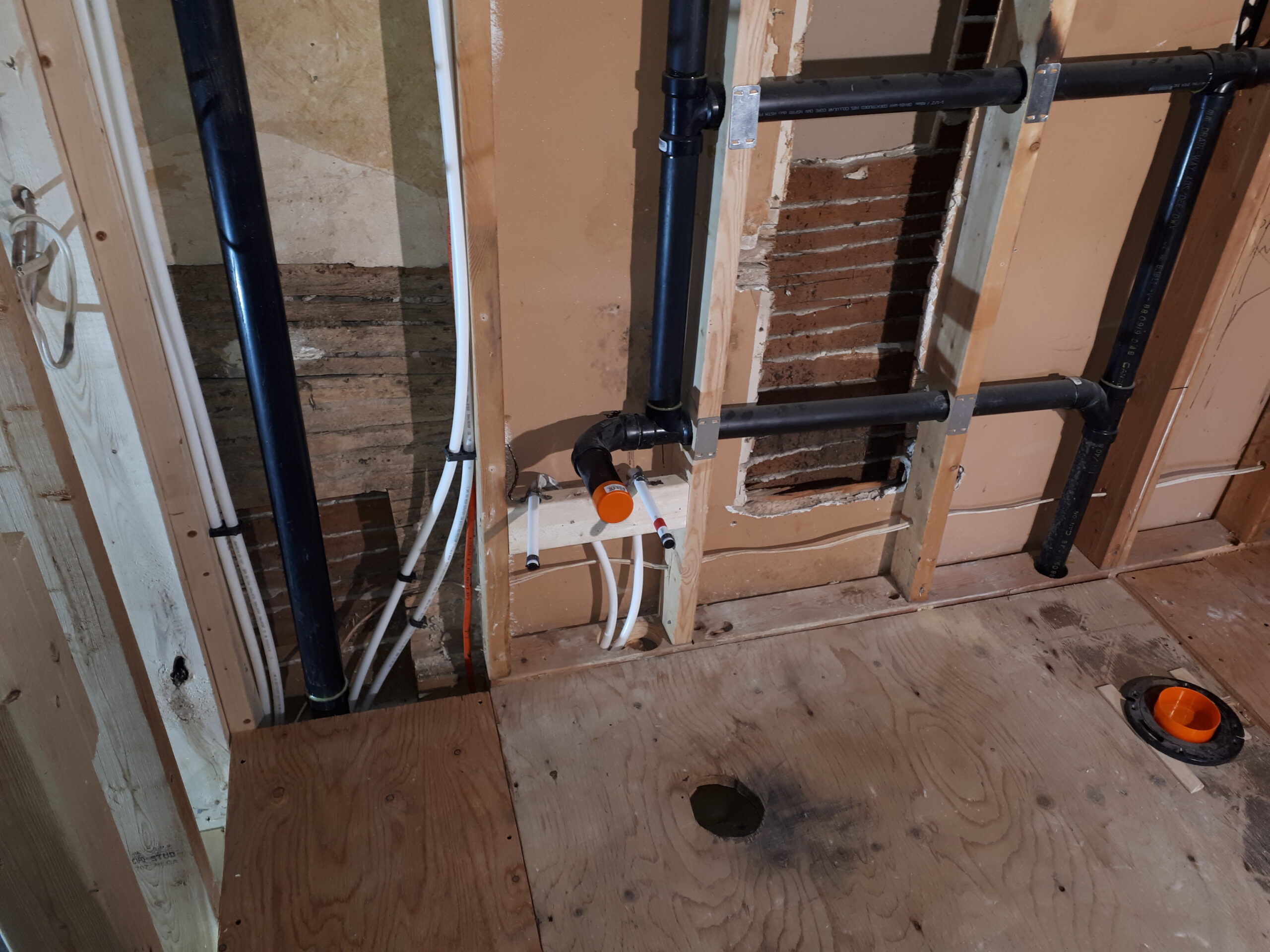 abs drains and pex plumbing